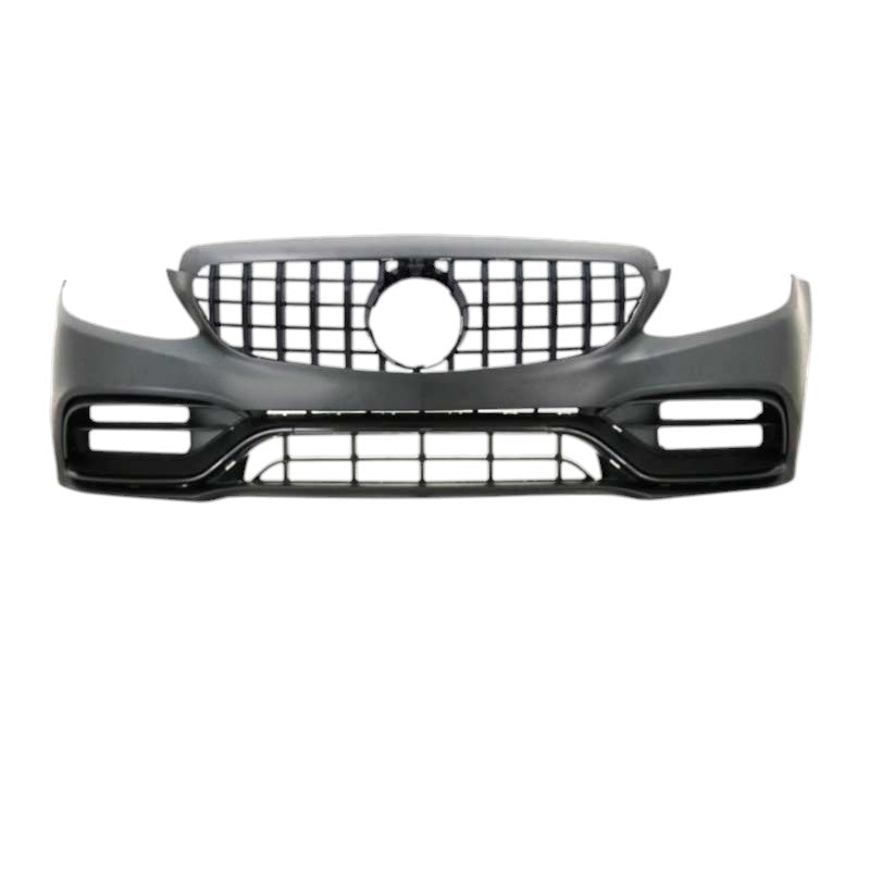 💕 PARAURTI ANTERIORE MB CLASSE C W205 14-18 LOOK C63 NUOVO + GRIGLIA💕