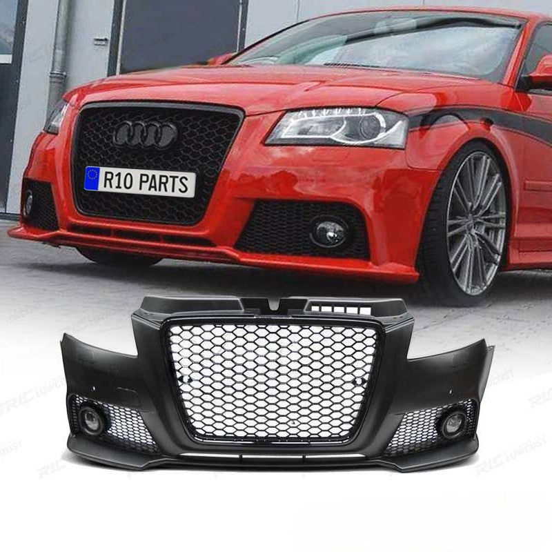 💕ART.6604 PARAURTI ANTERIORE ADATTA PER AUDI A3 8P 08-12 RS NERO PDC💕