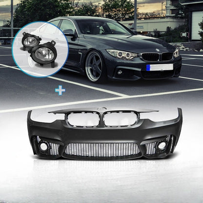 💕ART.6854 PARAURTI ANTERIORE ADATTO PER BMW F30 F31 LOOK M3 + FENDINEBBIA💕