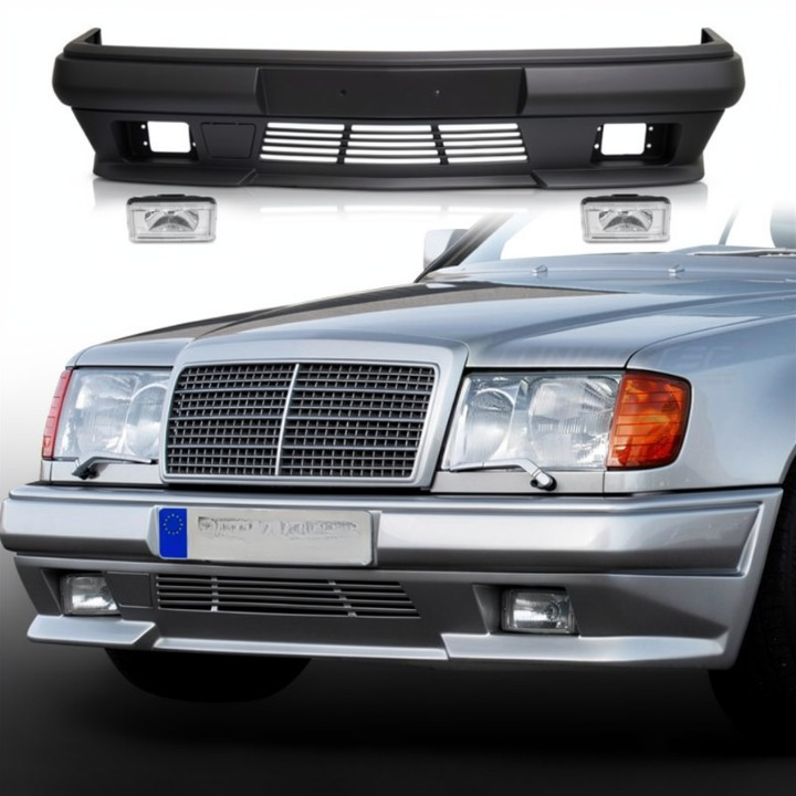 💕ART.10198 PARAURTI ANTERIORE MERCEDES CLASSE E W124 85-95 LOOK AMG💕