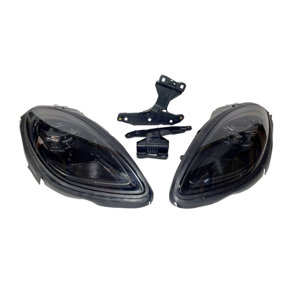 💫ART.3076 Paraurti Anteriore Porsche Macan 2014-2018 Look 2023 Fanali💫