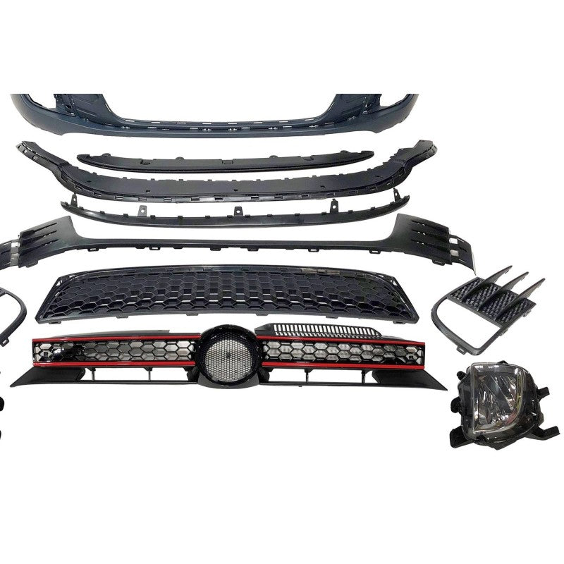 💫ART.4809 Paraurti + Splitter Anteriore per Volkswagen Golf 6 Look GTI💫