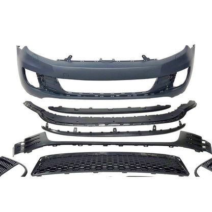 💫ART.4809 Paraurti + Splitter Anteriore per Volkswagen Golf 6 Look GTI💫