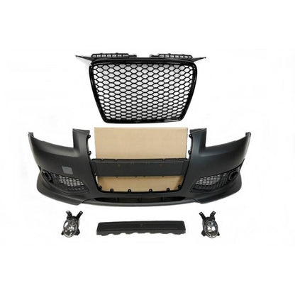 💫ART.3220 Paraurti Anteriori Audi A3 05-08 Look RS3 Black Fari Fendinebbia💫