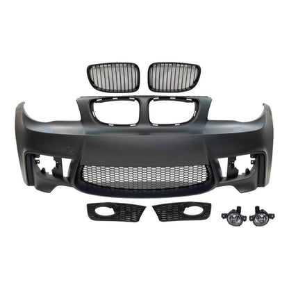 💫ART.5372 Paraurti Anteriori + Fendinebbia BMW E82 / E88 / E87 / E81 Look M1💫