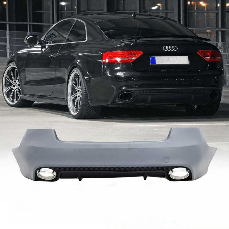 💕ART.6669 PARAURTI POSTERIORE ADATTO PER AUDI A5 8T COUPE 07-15 LOOK RS5💕