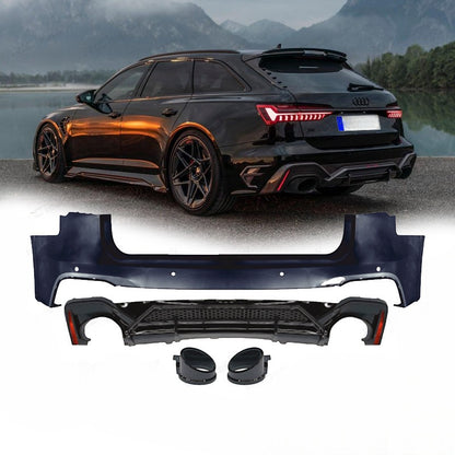 💕ART.6685 PARAURTI POSTERIORE ADATTO PER AUDI A6 AVANT 2019-2024 LOOK RS6 ABT💕