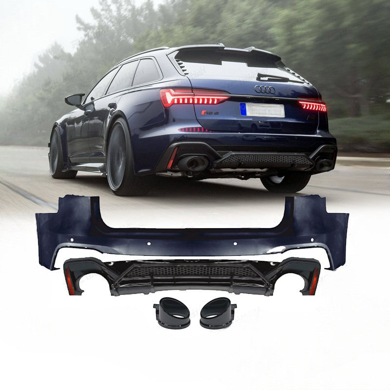 💕ART.6681 PARAURTI POSTERIORE ADATTO PER AUDI A6L 2019-2024 LOOK RS6 ABT💕