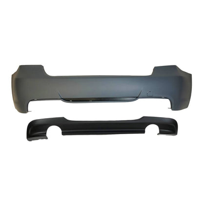 💫ART.5357 Paraurti Posteriore per BMW E90 Look M Tech (Doppia Uscita) ABS💫