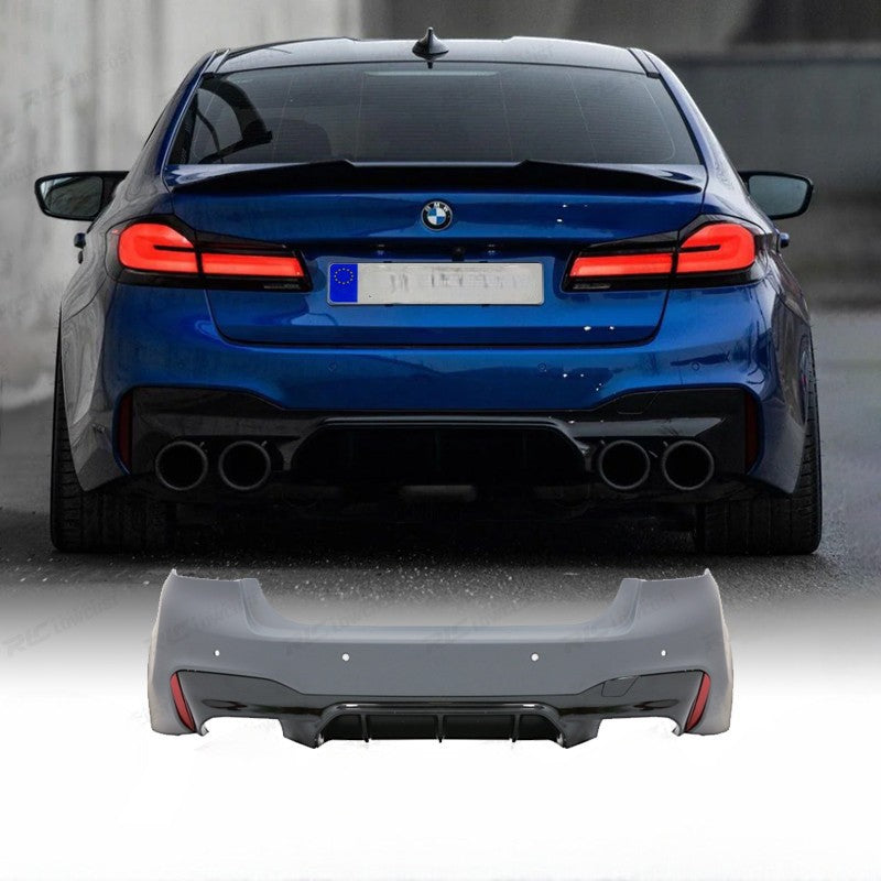 💕ART.7027 PARAURTI POSTERIORE ADATTO PER BMW G30 17-20 LOOK M5 PDC 6💕