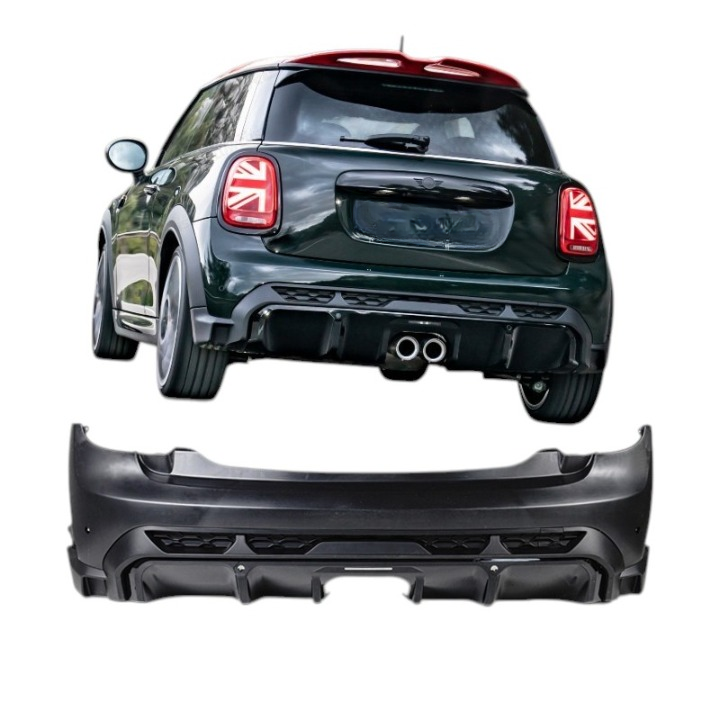 💕ART.10196 PARAURTI POSTERIORE MINI F56 F57 COUPE 14-20 LOOK NEW JCW💕