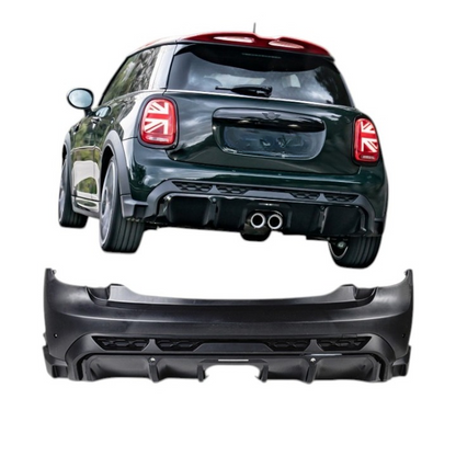 💕ART.10196 PARAURTI POSTERIORE MINI F56 F57 COUPE 14-20 LOOK NEW JCW💕