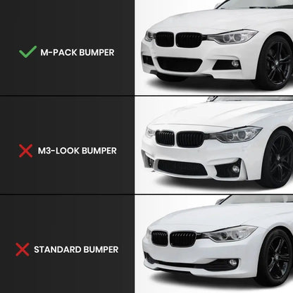 💕Spoiler Lip Anteriore Performance Adatto per BMW F30 F31 M-Pack Nero Lucido💕