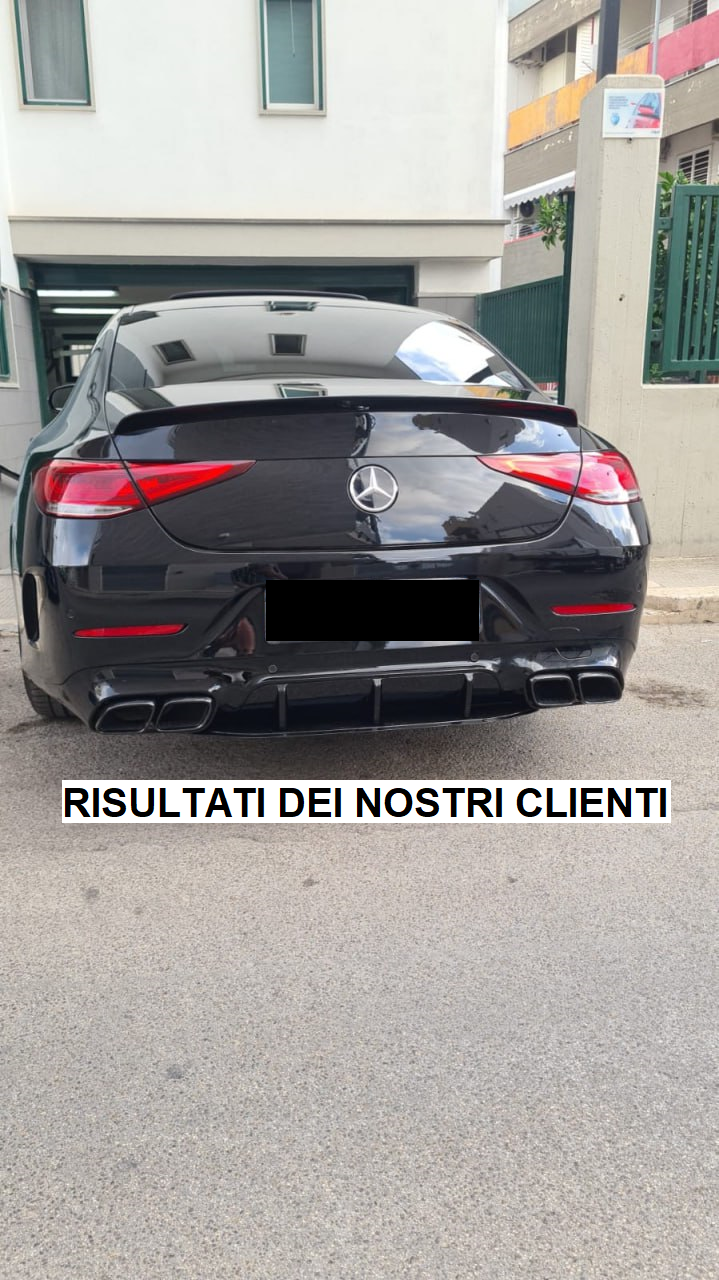 DIFFUSER SUITABLE FOR MERCEDES CLS C257 2018+ AMG LOOK CLS63s GLOSSY BLACK