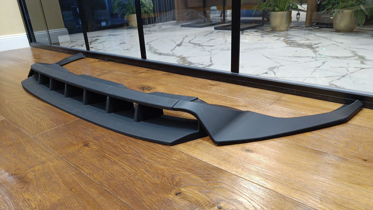 FRONT SPLITTER SUITABLE FOR AUDI Q8 2018-2024 SLINE SQ8 - MATT BLACK (PROMO)