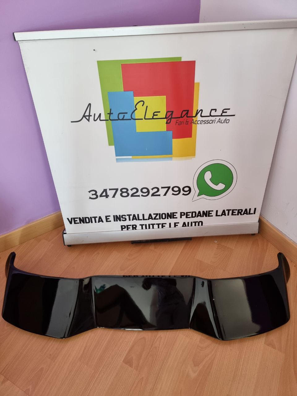 ART. 0414 SPOILER RENAULT  CLIO 4 IV 2012-2018 NERO LUCIDO