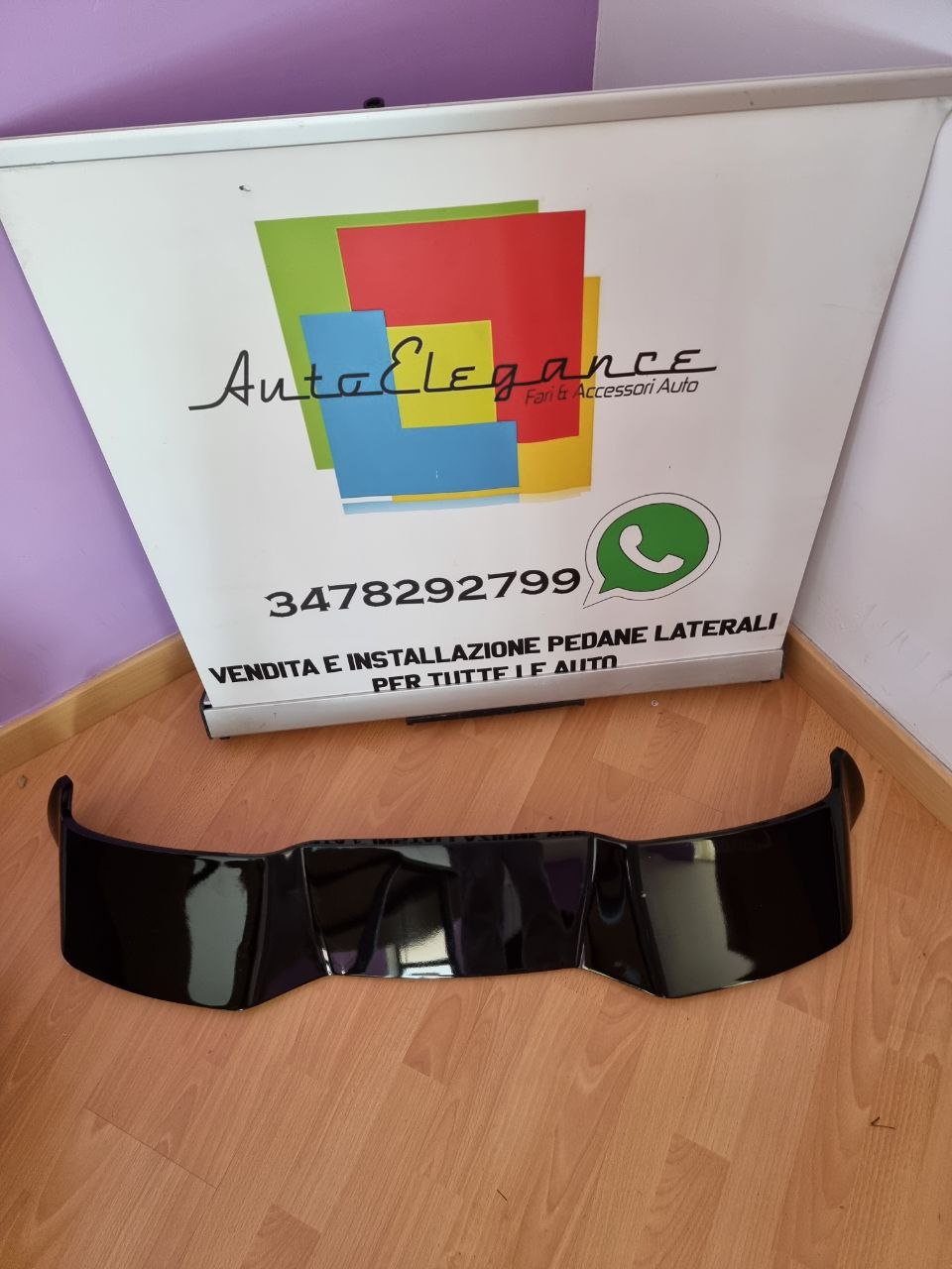 ART. 0414 SPOILER RENAULT CLIO 4 IV 2012-2018 NERO LUCIDO