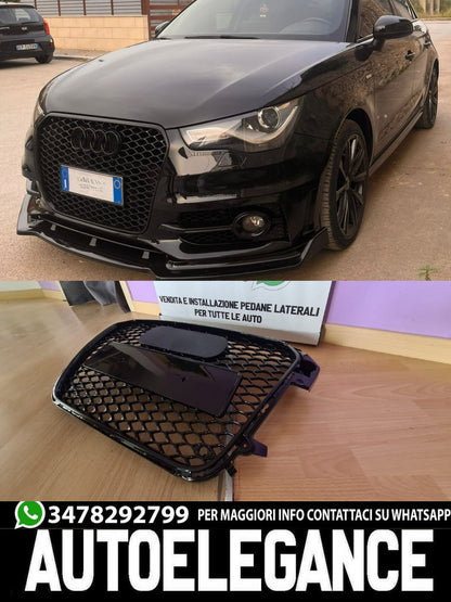 GRIGLIA ADATTA PER AUDI A1 8X 2010-2014 LOOK RS1 NERO LUCIDO