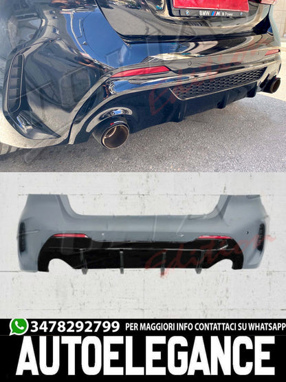 GLOSS BLACK REAR BUMPER SUITABLE FOR BMW 1 SERIES F40