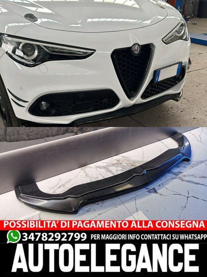 SPLITTER SUITABLE FOR ALFA ROMEO STELVIO GLOSSY BLACK LOOK SPORTY DESIGN