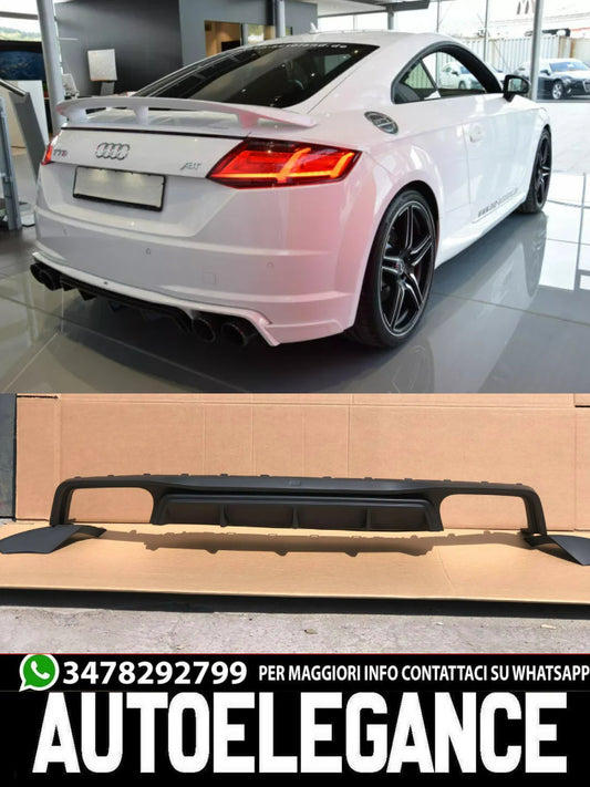 DIFFUSORE POSTERIORE ADATTO PER AUDI TT 8S NUOVO LOOK