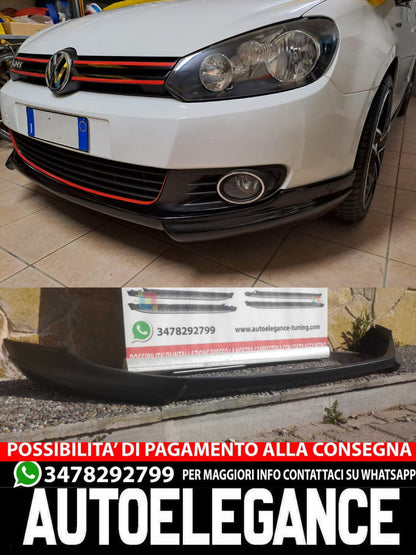 SOTTO PARAURTI ADATTO A VW GOLF VI MK6 08-13 SPOILER ANTERIORE TUNING ABS