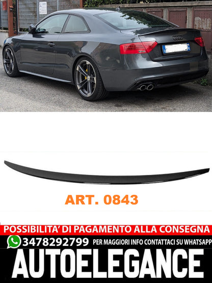 AUDI A5 COUPE 3 DOOR 2007-2014 REAR SPOILER BONNET S5 SLINE ABS 