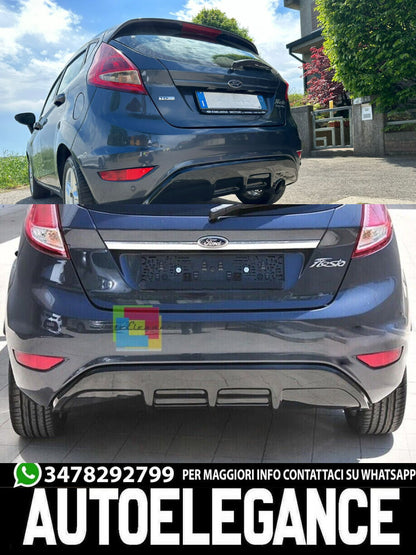 per FORD FIESTA MK7 2008 AL 2017 SOTTO PARAURTI ST DESIGN DIFFUSORE ABS- PLASTIC