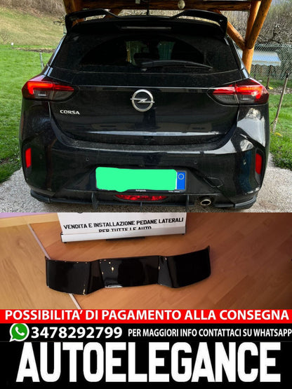 SPOILER SUITABLE FOR OPEL CORSA F 2019+ GLOSSY BLACK