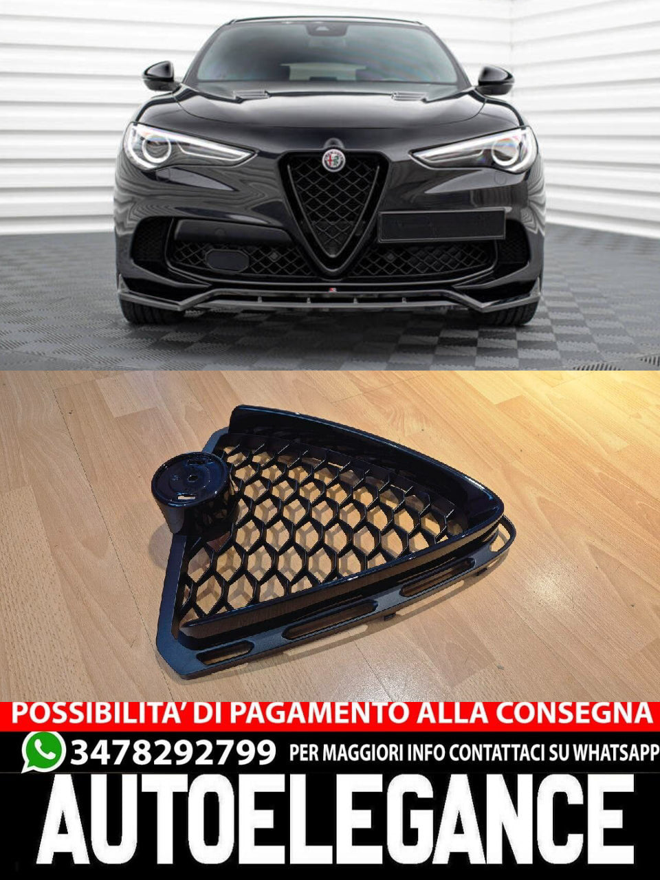 Griglia anteriore per Alfa Romeo Stelvio 949