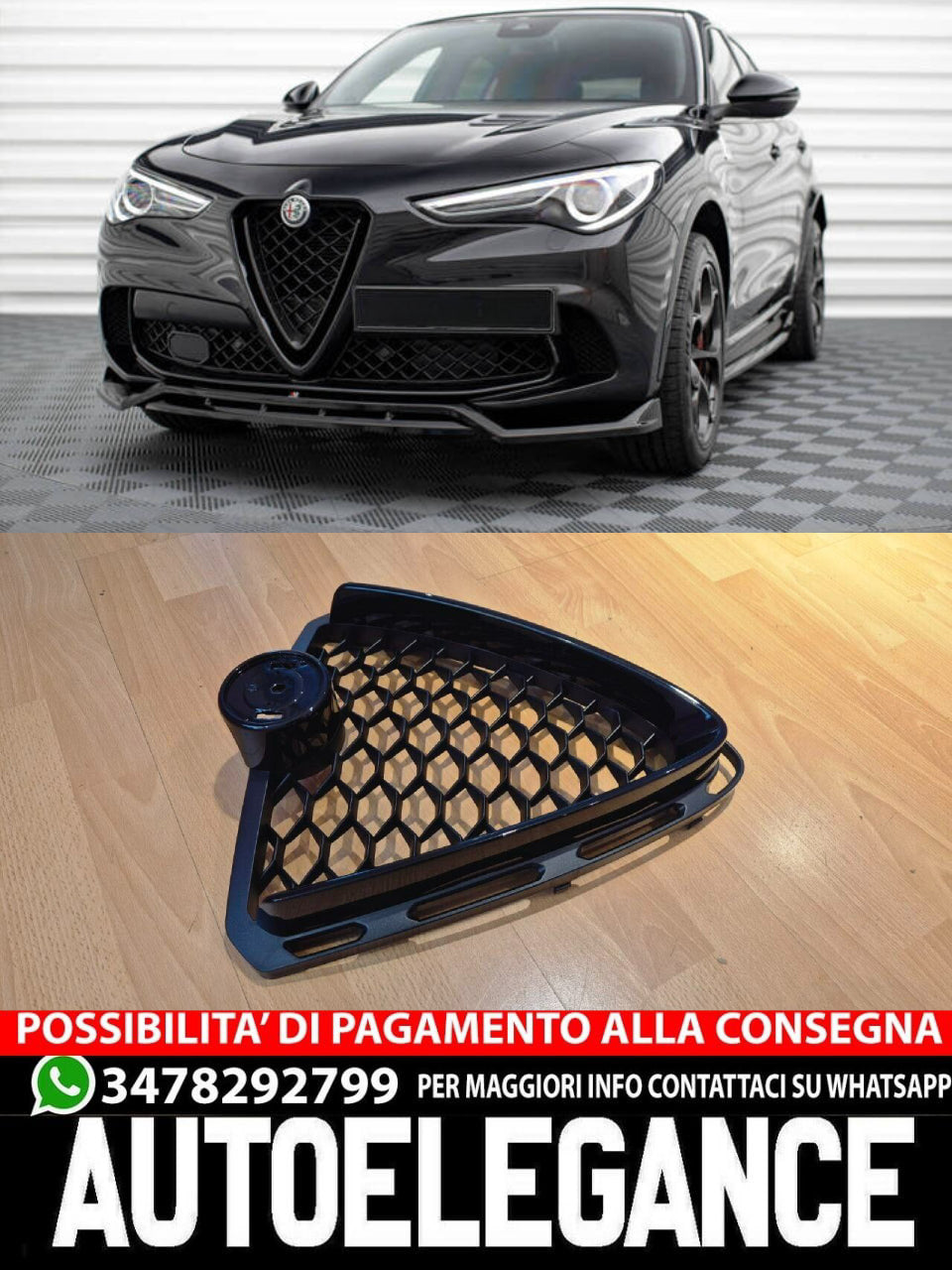 Griglia anteriore per Alfa Romeo Stelvio 949