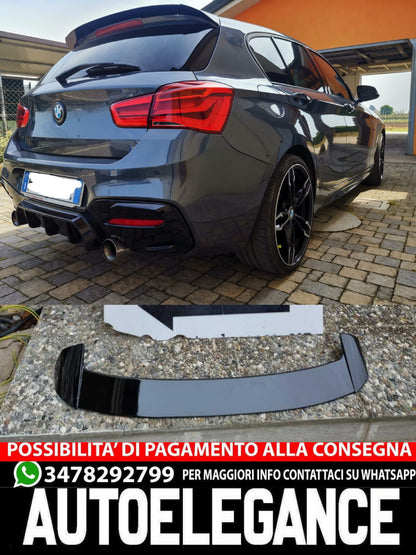 BMW 1 SERIES F20 F21 2011-2019 M SPORT GLOSS BLACK ROOF REAR SPOILER 05