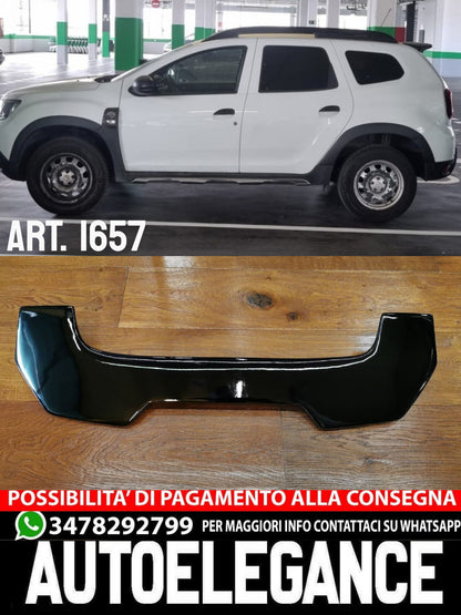 SPOILER TETTO ADATTO PER DACIA DUSTER 2 II 2018+ LOOK SAFARI DESIGN NERO LUCIDO
