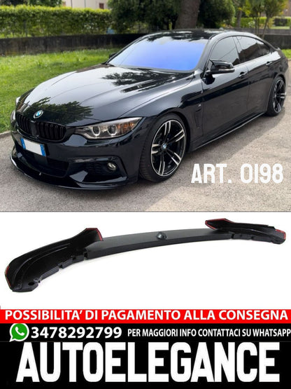 SOTTO PARAURTI ADATTO PER BMW SERIE 4 F32 F33 F36 LOOK M SPORT NERO LUCIDO