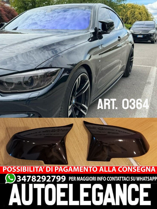 BMW SERIE 3 F30 F31 F34 SPECCHI SOSTITUTIVI CALOTTE SPECCHIETTI NERO  LOOK M