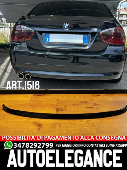 BOOT SPOILER SUITABLE FOR BMW 3 SERIES E90 MSPORT LOOK GLOSSY BLACK