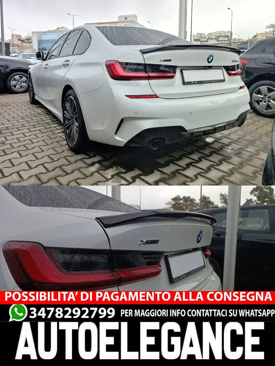 FRONT SPOILER suitable for BMW 3 Series G20 (2018-)