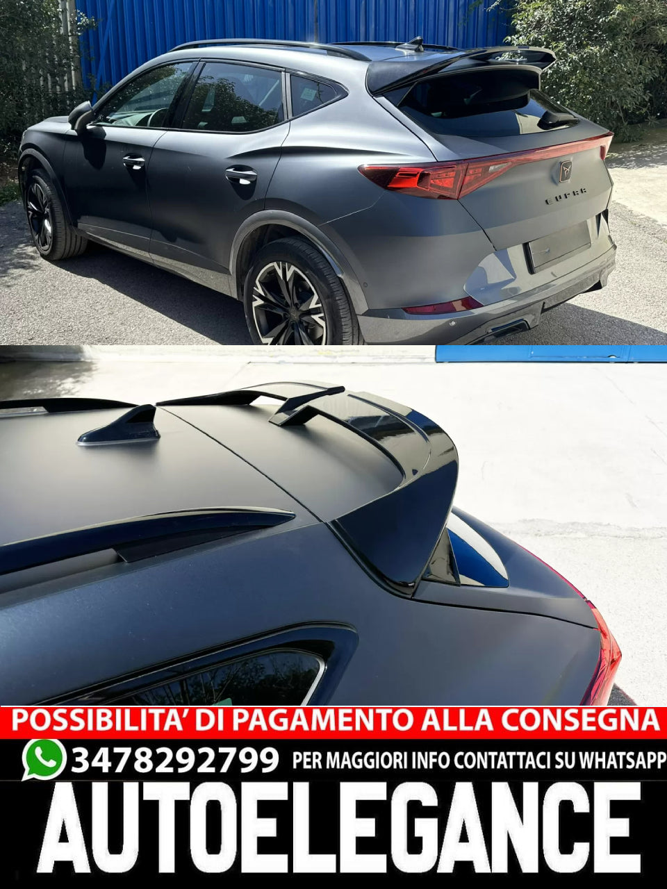 SPOILER ANTERIORE adatto per Cupra Formentor Mk1 (2020-)