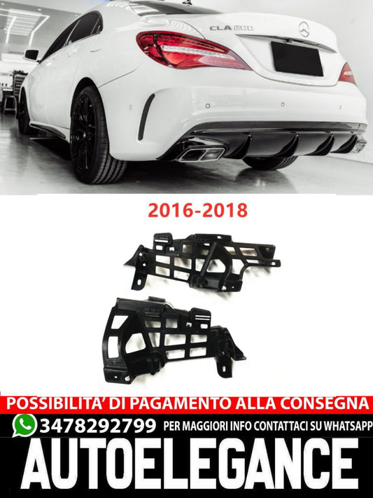 Diffusore terminali di scarico NERO CLA 45 AMG design adatto per Mercedes CLA