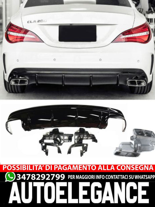 Diffusore terminali di scarico CROMATI CLA 45 AMG design adatto per Mercedes CLA