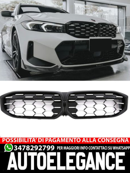 GRILLE SUITABLE FOR BMW 3 SERIES G20 G21 LCI GRILLE DOUBLE BAR BLACK CHROME 
