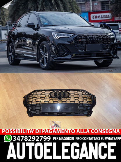 GRILLE SUITABLE FOR Q3 2019+ RSQ3 LOOK GLOSSY BLACK