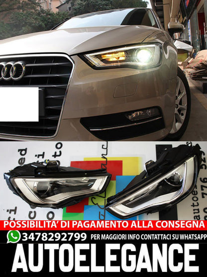 Coppia Fari led adatto per A3 8V 12-16 xenon look