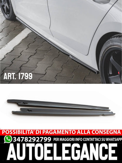 UNDER SKIRTS SUITABLE FOR SKODA SUPERB 2019+ GLOSSY BLACK