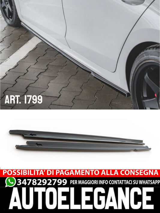 UNDER SKIRTS SUITABLE FOR SKODA SUPERB 2019+ GLOSSY BLACK