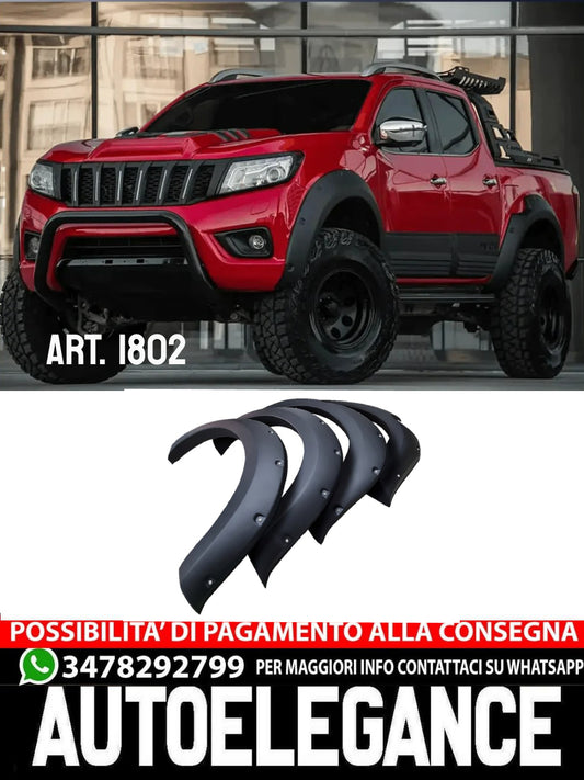 PARAFANGHI NAVARA ADATTO PER NP300 (D23) 2014-2017 NERO OPACO (NO ADBLUE)