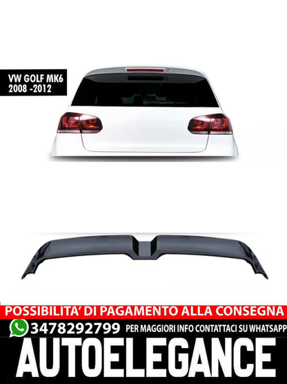 SPOILER adatto per VW GOLF 6 LOOK OETTINGER NERO LUCIDO