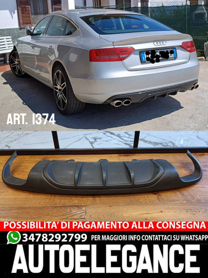DIFFUSER SUITABLE FOR AUDI A5 2007-2011 SPORTBACK STANDARD 2+2 LOOK DTM RAW