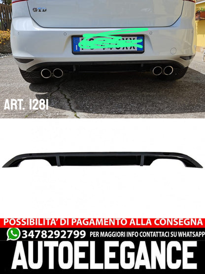 DIFFUSORE ADATTO PER GOLF 7 2012-2017 STANDARD LOOK R 2+2 NERO LUCIDO