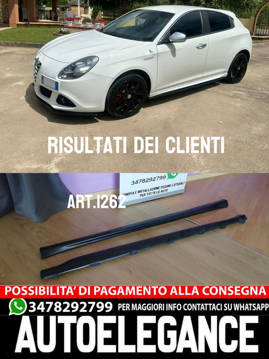 Miniskirts Side Skirts suitable for Alfa Romeo Giulietta Quadrifoglio Verde look 